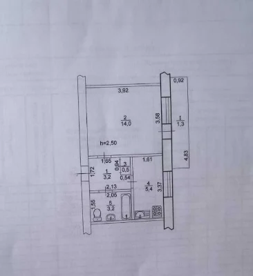 For sale 1-room apartment in Severny district, Dobrobativ street, Trash shopping center
