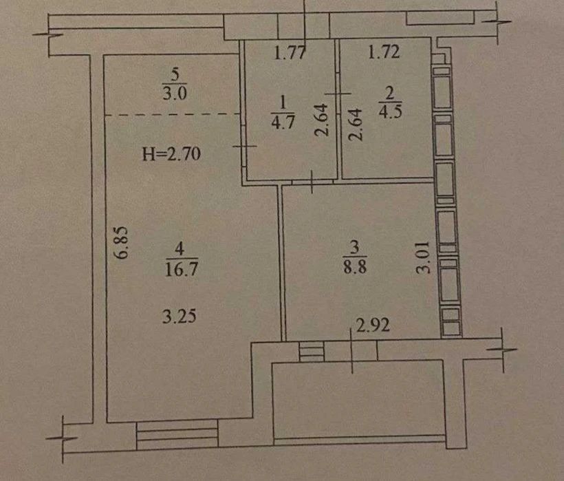 ЖК Мира 3, ул Мира, 41! Продам 1 ком квартиру пл 39.7м2, эта