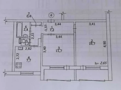 Без %. Продаж 2 кім. вул. Вірменська 3 м. Вирлиця