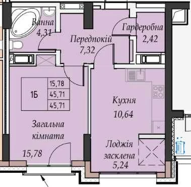 Продам 1-кімнатну квартиру біля ОЗЕРА