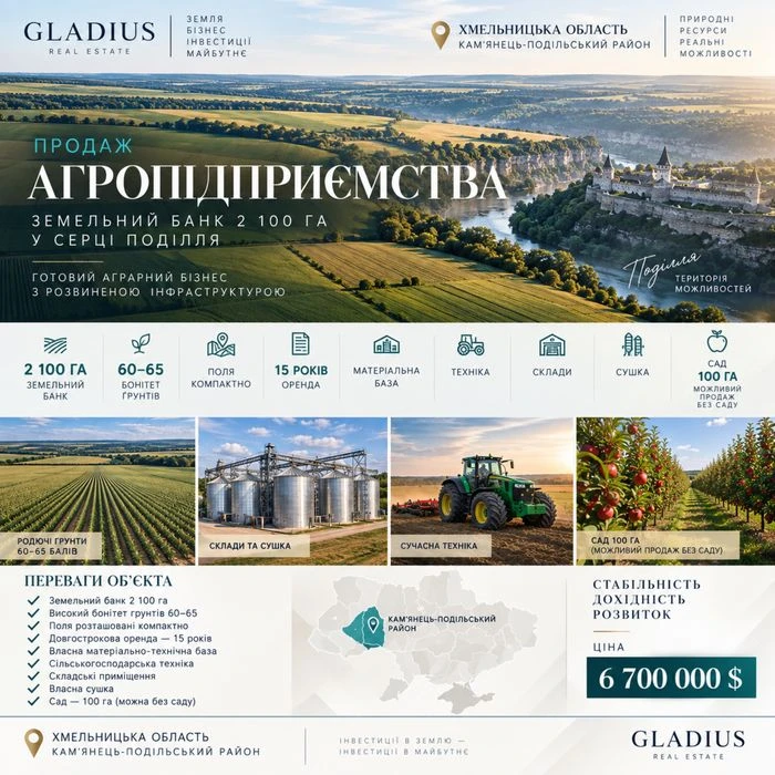 Продаж агропідприємства