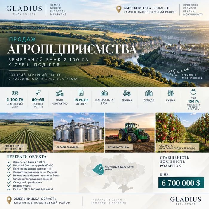 Продаж агропідприємства