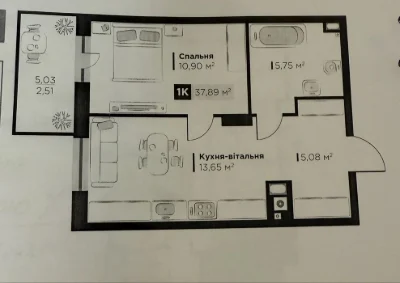 Продаж 1-кімнатної квартири в ЖК Silent Park, вул. Пилипа Ор