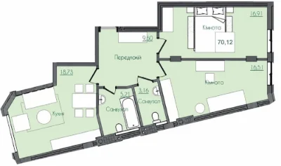 Продам  2х комнатную квартиру в Клубном доме Консул | 10 ста