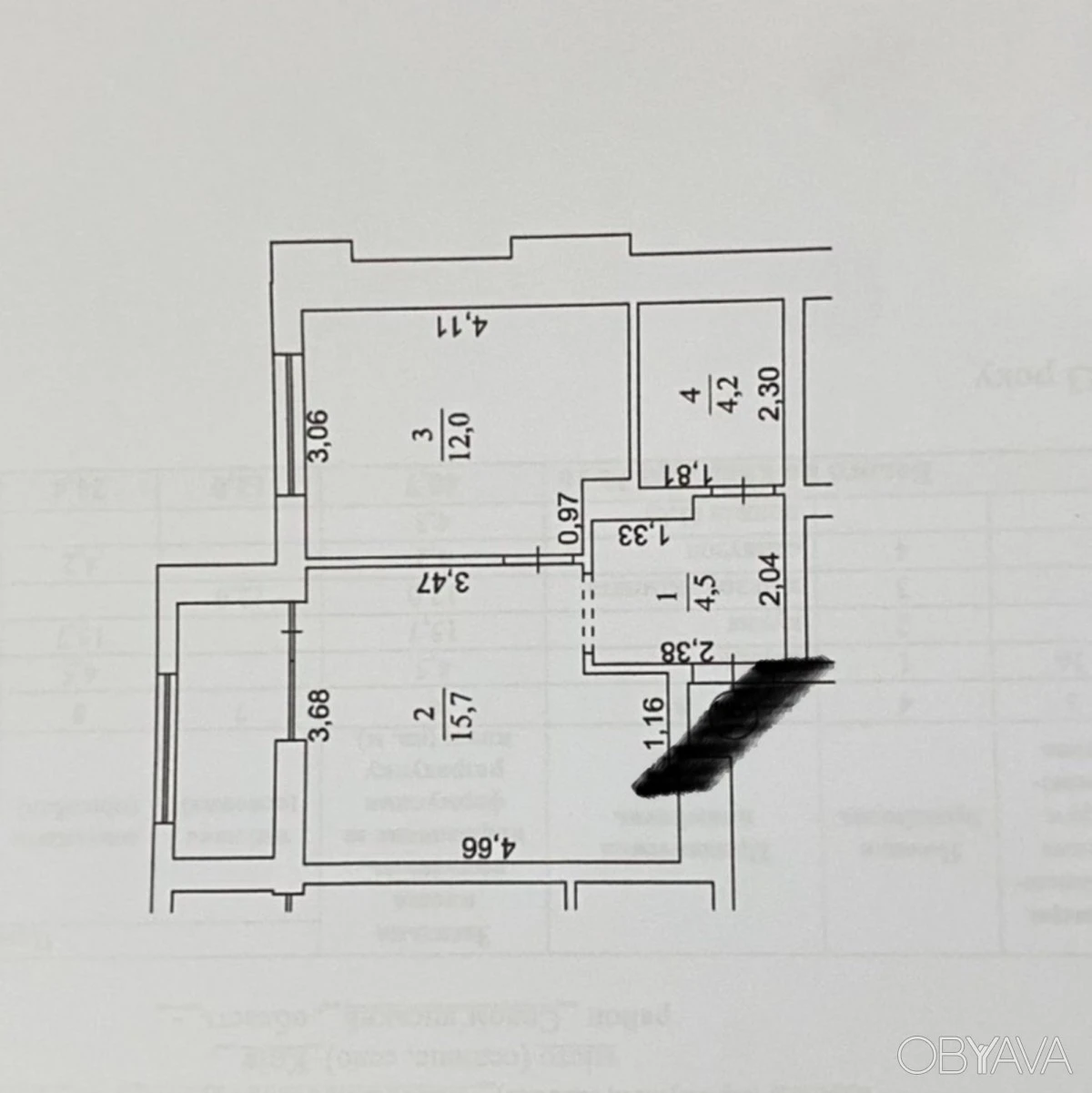1-room apartment, 40 sq.m.