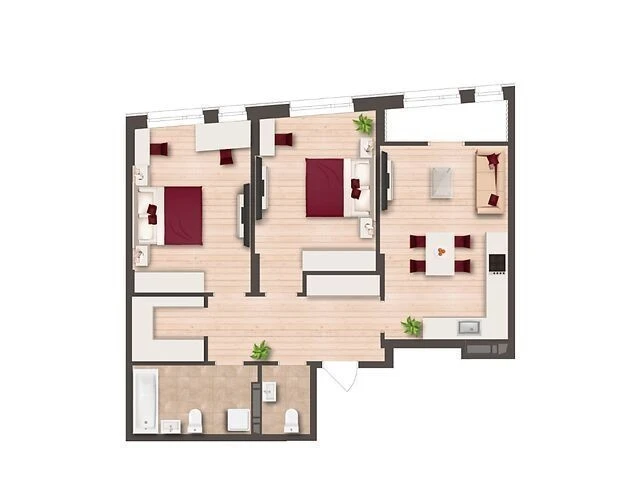 For sale 2-room apartment 67.2 sq. m on Stolychne highway 1B • ID 34651