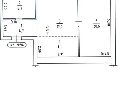 Квартира. Черкаси, Канівська вул.