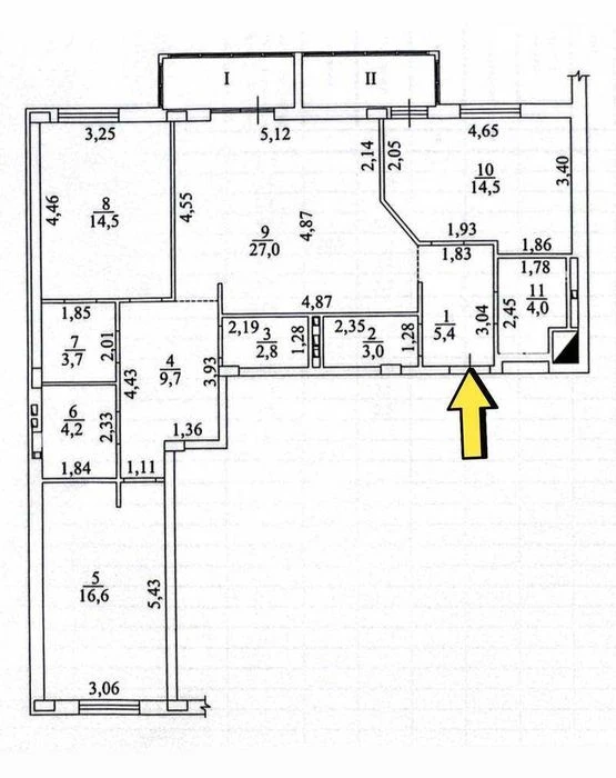 Трехкомнатная квартира в ЖК Акварель 7 Слободская 112м² Укры
