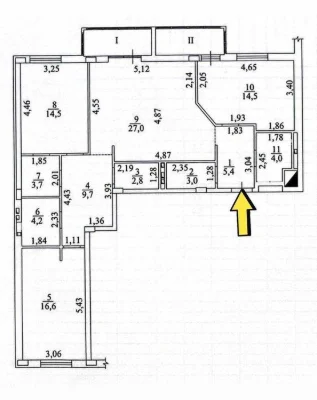 Трехкомнатная квартира в ЖК Акварель 7 Слободская 112м² Укры