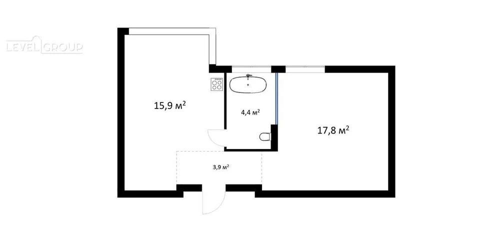 Продаж однокімнатної квартири в ЖК  Сrystal Park Tower/забуд