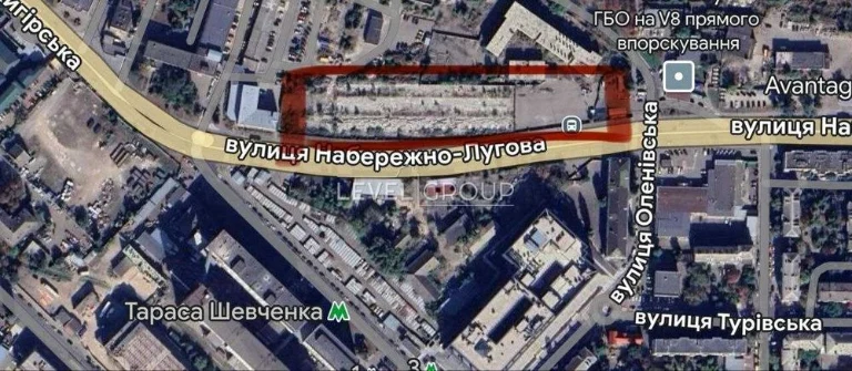 Продаж земельної ділянки під комерційну забудову, Поділ