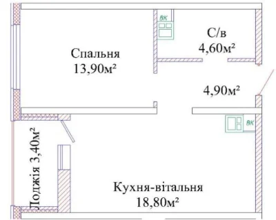 Срочно‼️ Черемушки. Новый ЖК. Однокомнатная квартира. ЖК Ска