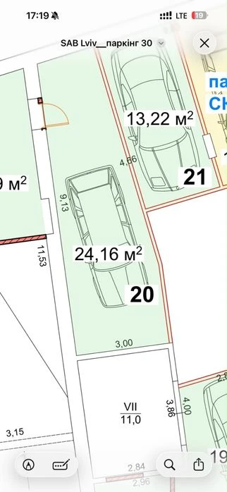 Продаж паркомісць в підземному паркінгу в зданій новобудові