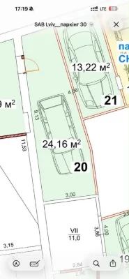 Продаж паркомісць в підземному паркінгу в зданій новобудові