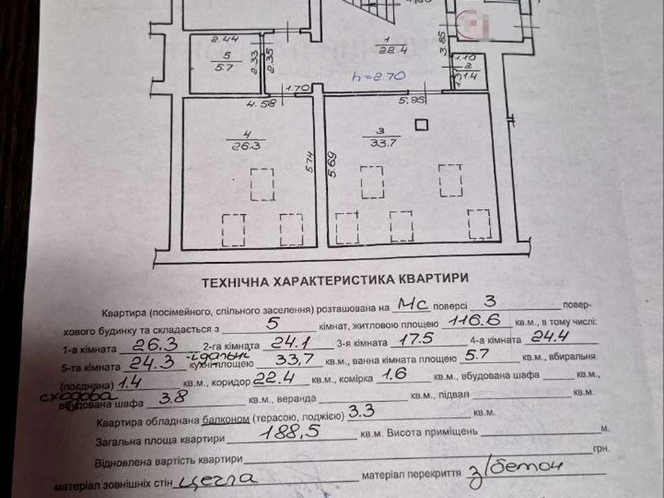 Квартира. Львів, Якова Головацького вул.