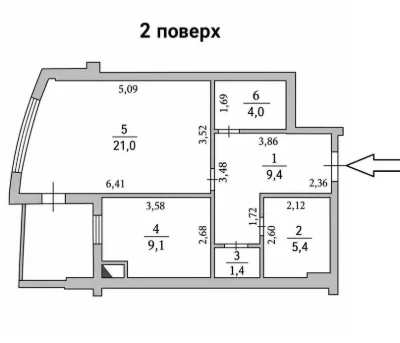 велику 1 кімнатну квартиру в зданому будинку,Таїрова