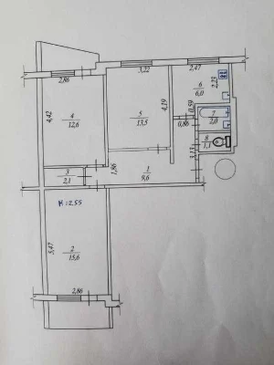 3-х к.квартира 522 м/р