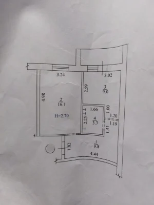 ‼️1 комн. кв. ЖК Ньютона