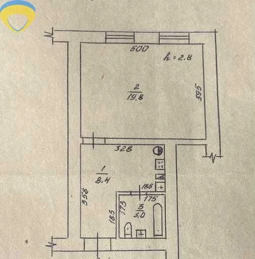Продам 1-кімнатну | Молдаванка | АГВ | 20 000 $