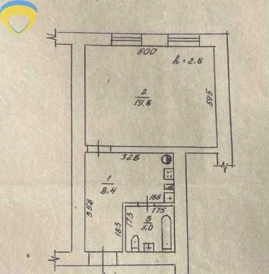 Продам 1-кімнатну | Молдаванка | АГВ | 20 000 $