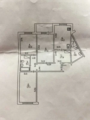 3-room apartment for sale. Poznyaki. Hryhorenka, 14. Floor 6. Heg