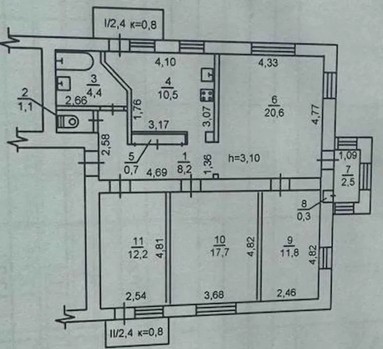 Продам 4-комн квартиру в районе Октябрьская пл.