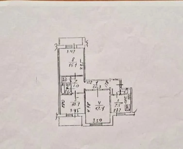 7b Mokra (Kudryashova) St., 3-room apartment for sale, without co