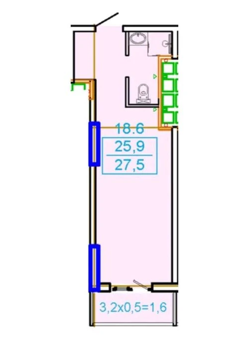 Продається Студія ЖК Елада 27.5м2 Аркадія! Чудова можливість