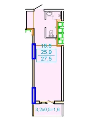Продається Студія ЖК Елада 27.5м2 Аркадія! Чудова можливість