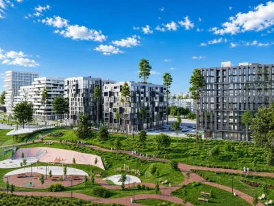 1-кімнатна квартира 61,4 м² у ЖК FIVE ADDRESS — без комісії,