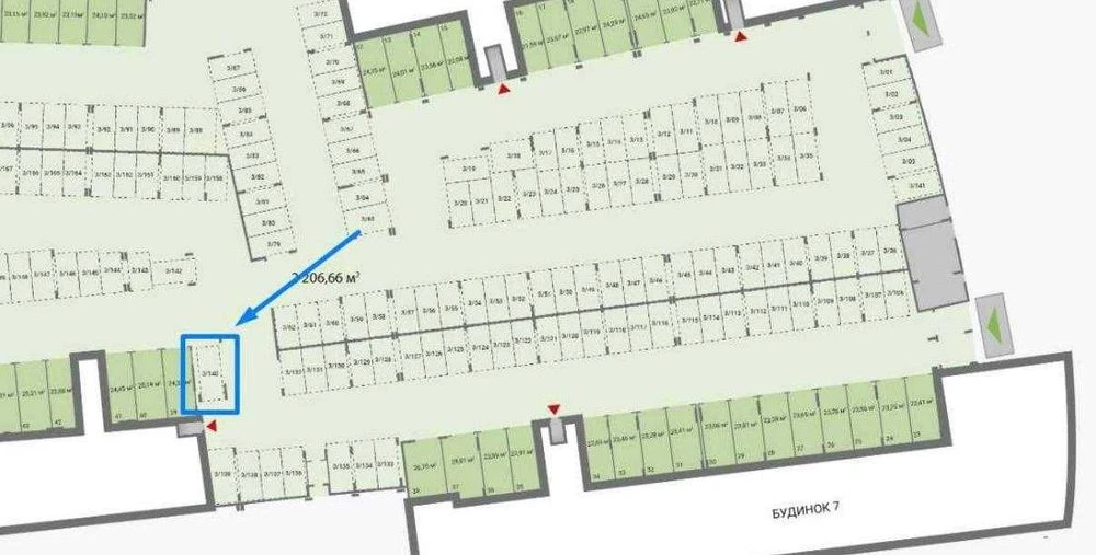 Продаж окремостоячого паркомісця площею 15 м² в  ЖК Greenvil
