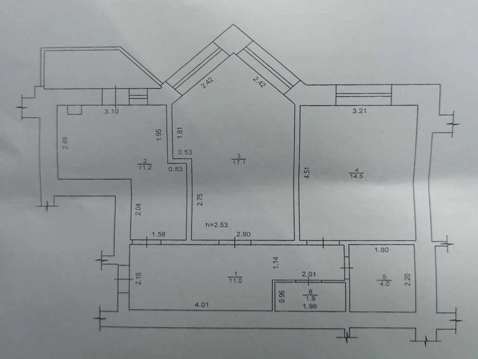 Продаж 2 кім квартири 63 м2 Розділ. кім Індив. опал Новобуд