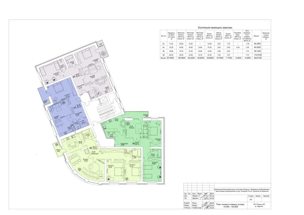 Продаж 3-кімн квартири 84,5 м² у ЖК «Єлецький» 3 поверх Істо