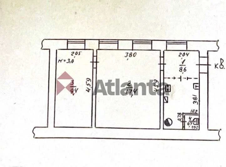 Продам 1-комнатную квартиру, 36 м², 2 этаж, АХО, ул. Среди