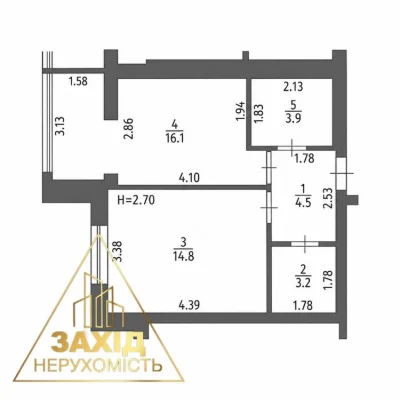 Однокімнатна з ремонтом в ЖК преміум класу «Kyiv Sky», Центр