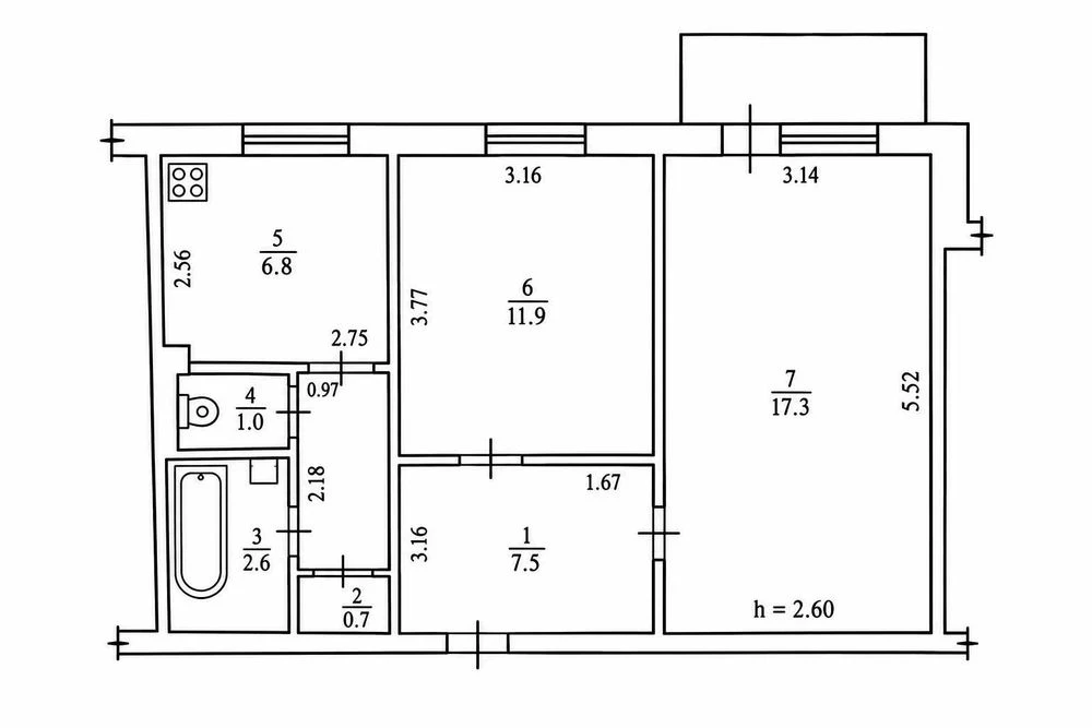Продаж 2 кімнатної квартири Сади-2  поверх 3/9 Не кутова ква