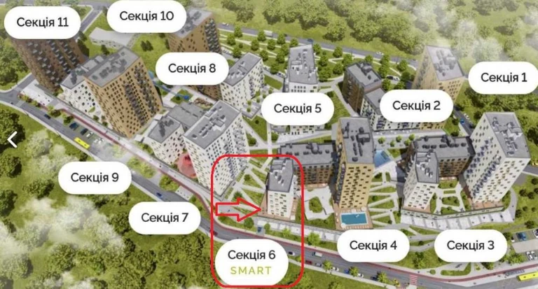 Продається 1-кім квартира в ЖК Viking Hills на вул.Щурата