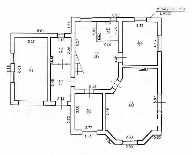 Продаж зданого будинку по ціні 3 кім квартири