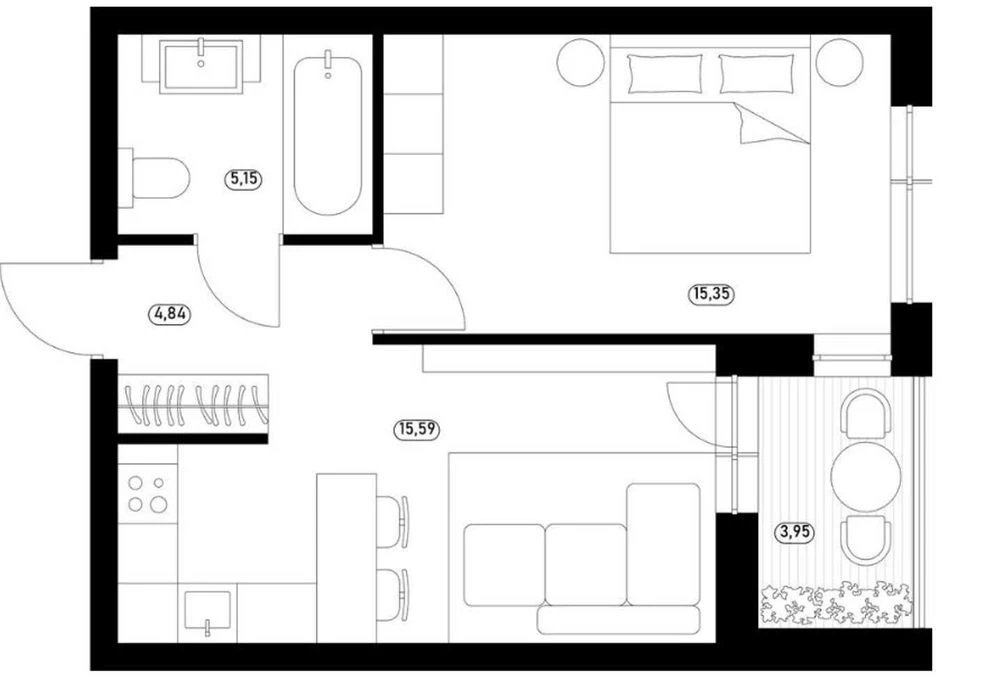 Продається 1-кімнатна квартира, ЖК Montreal Код: 31862