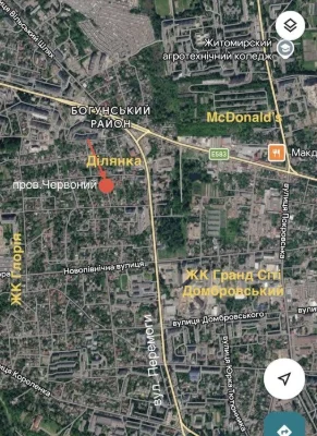Цікава міська ділянка 7.5 с. під будинок