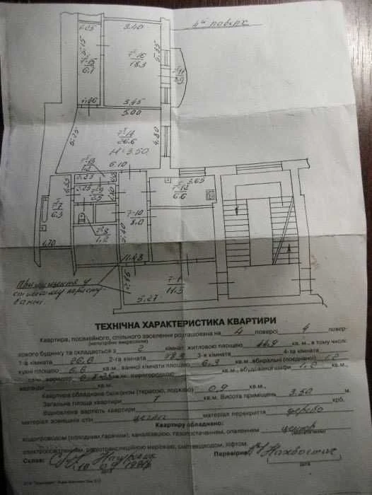 Продаж 2-кімнатної квартири в центрі Львова (пл. Григоренка)