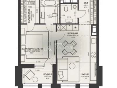 Apartment. Kyiv, Vasylya Tyutyunnyka St. (Henri Barbusa)