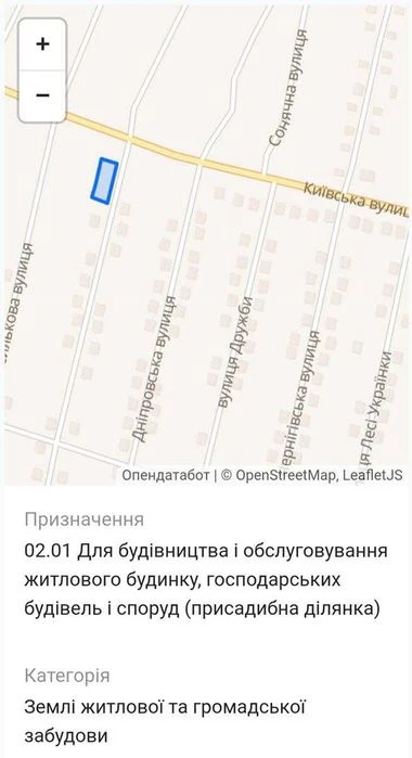 Продаж приват. ділянки під забудову 15 сот. поруч Старої Под