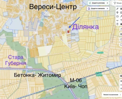 Земельна ділянка 18с. під власний Будинок Житомир/Вереси
