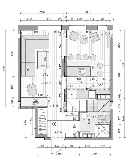 Sale of 4-room apartment 125 sq. m on Regeneratorna Street 4 • ID 34