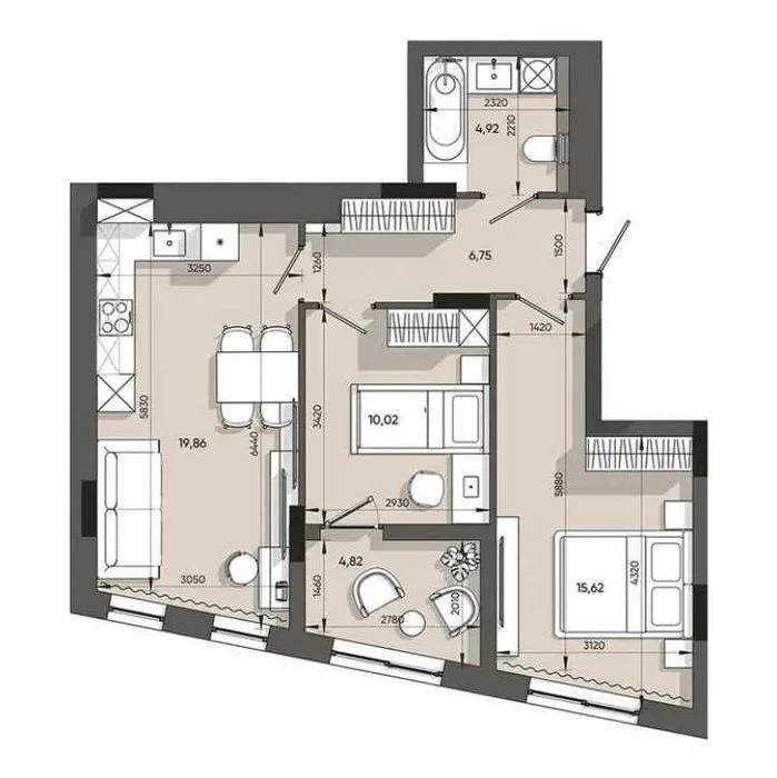 Продаж 2х кімнатної квартири в ЖК Orlan Residents. Без коміс