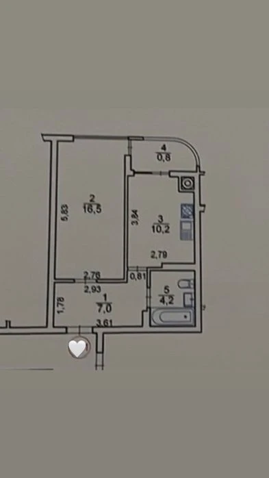 Продаж 1кім.кв. з газом, заселений будинок, вул.Трускавецька