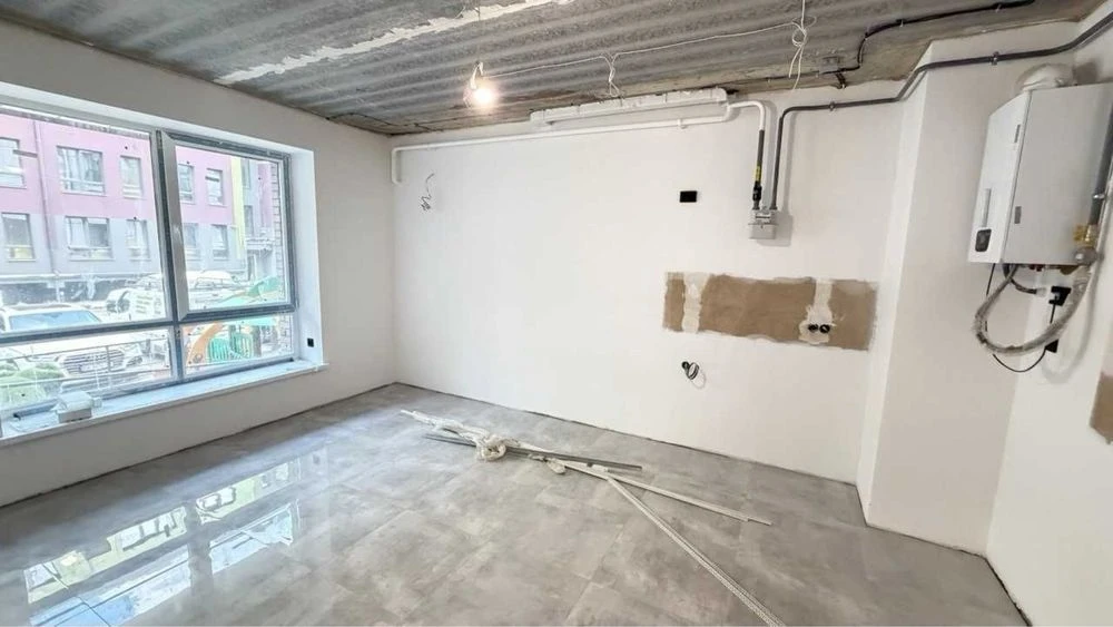 1-кімнатна квартира, газ, новобудова,  з виконаними чистовим