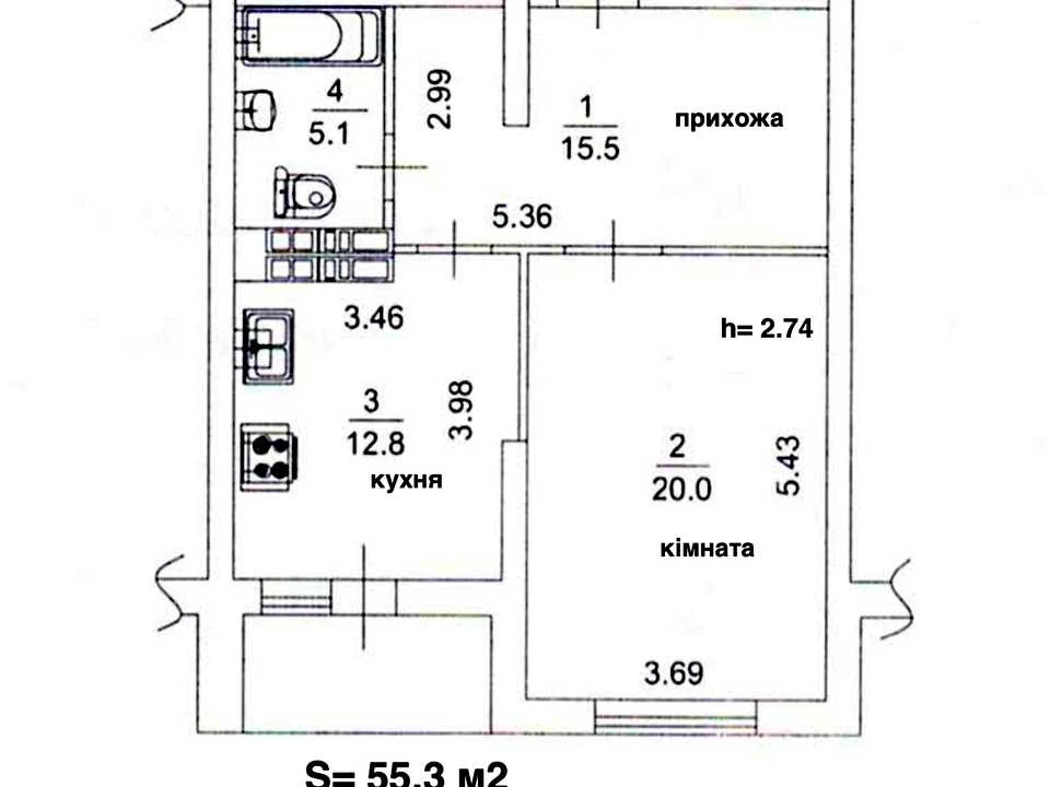 Квартира. Київ, Олевська вул.