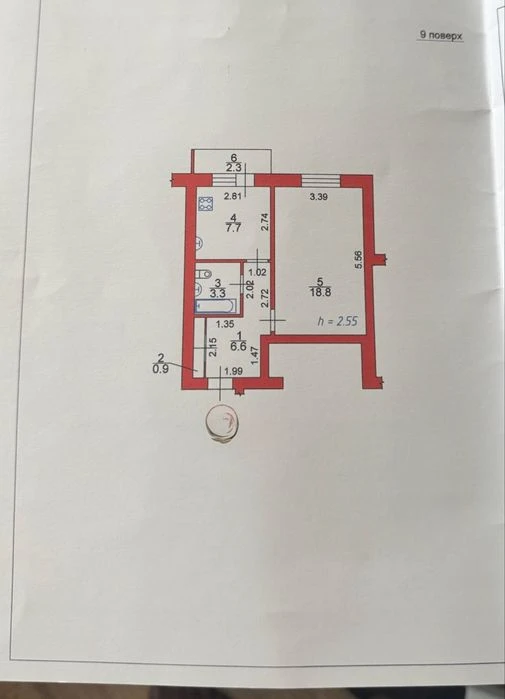 Продаж 1 кімнатної квартири , вул. Привокзальна